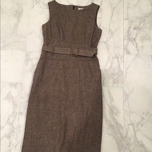 Brown Tweed Sleeveless Dress by Banana Republic 2